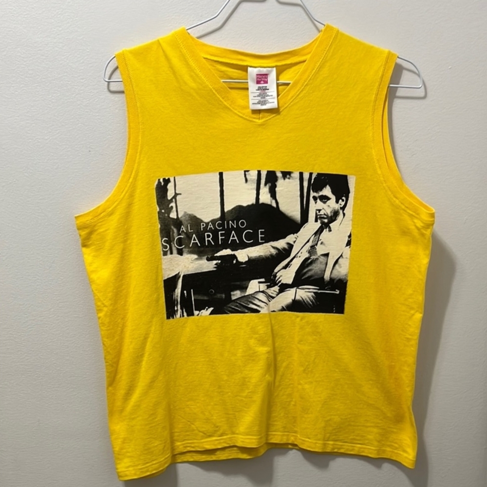 Hanes Her Way Bright Yellow Cotton Top
